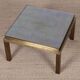 Table basse carrée par Guy Lefevre pour Maison Jansen, 1970