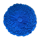 Vintage pleated round cushion