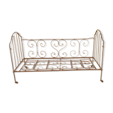 Lit fer forgé + matelas neuf sur mesure
