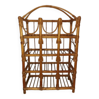 Wicker rattan shelf