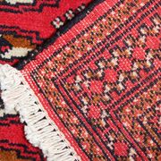 Bukhara rug red wool persian carpet 50x100cm