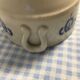 Candy pot covered sugar pot ceramic blue decorations enamelled sandstone