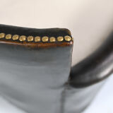 Otto Schulz leather club chair, for Boet. Sweden, C.1940