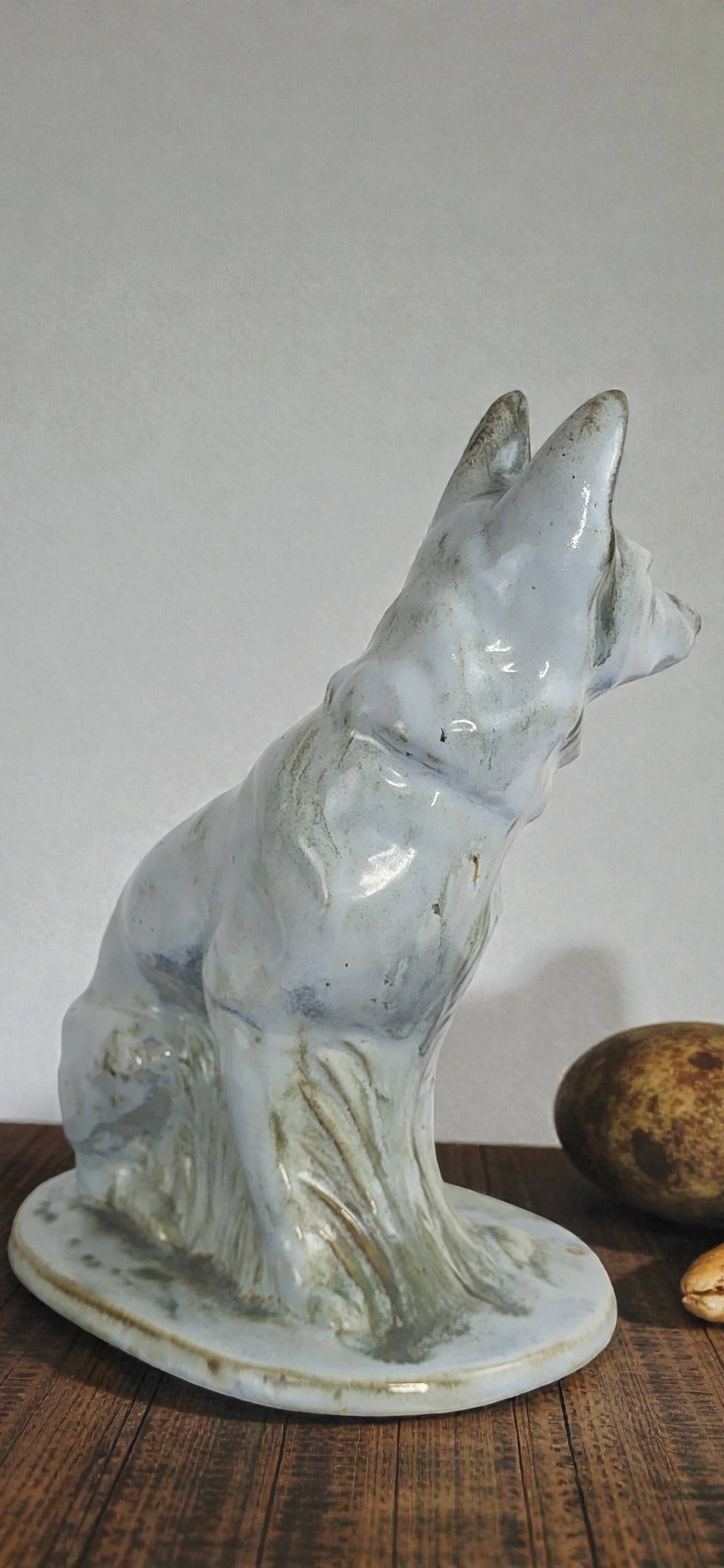 Earthenware Dog, Moulin Des Loups Orchies, Art Deco