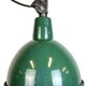 Industrial green enamel factory lamp with cast iron top, 1960s