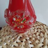 Red Murano vase