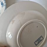 Set of 10 Deep Plates Sarreguemines Royat Models