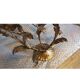 Pair of 1960s gold-tone metal wall sconces