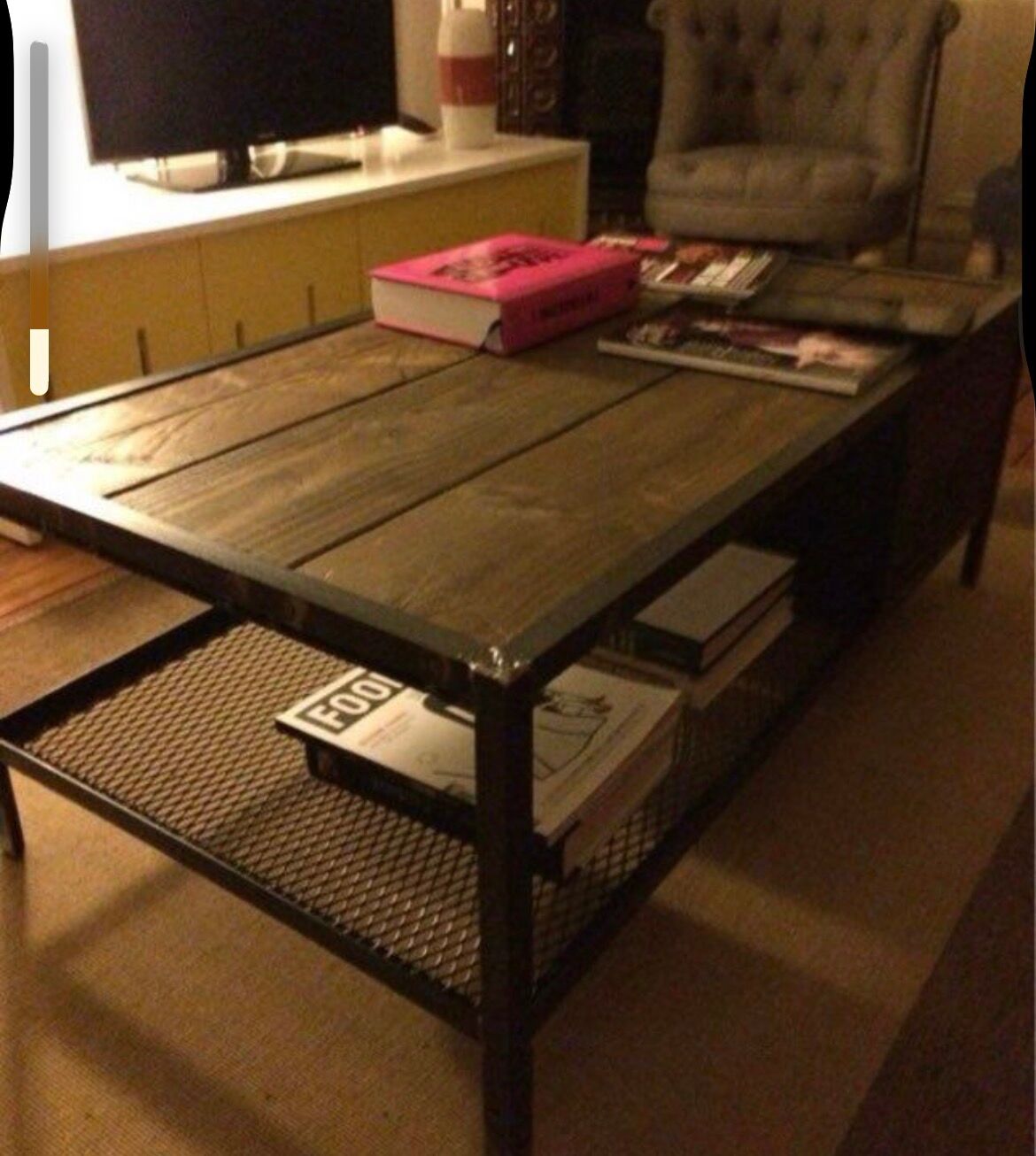 Industrial style coffee table