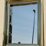 Vintage brass mirror 1970 France