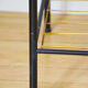 Table low glass magazine rack 50s