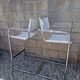 Italy 70's 2 leather bar stools