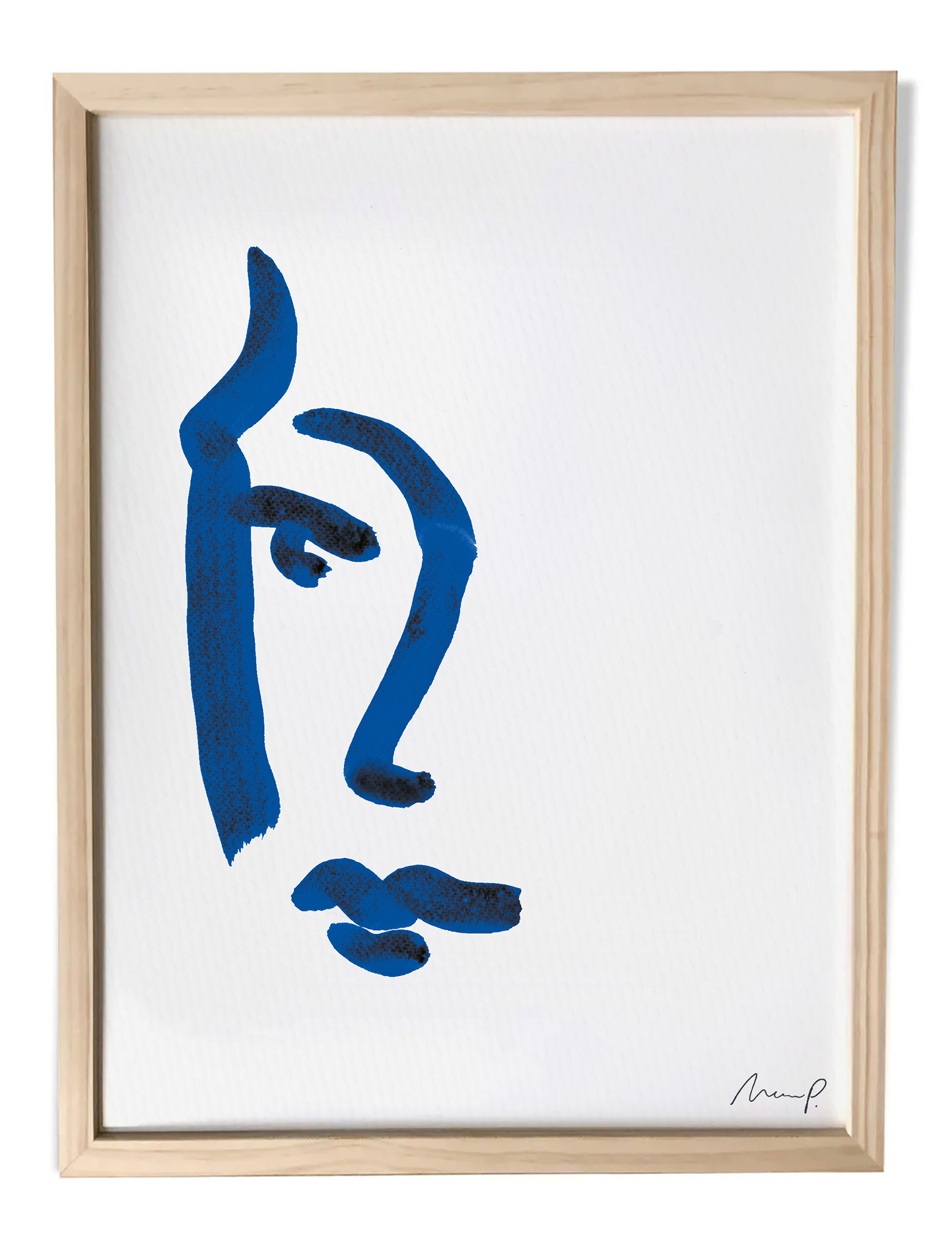 Illustration "Blue Portrait 5"