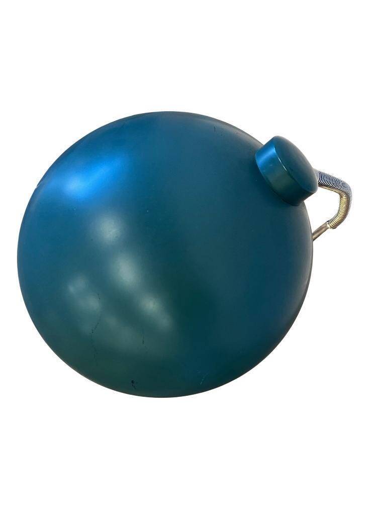 Vintage turquoise metal desk lamp / table lamp