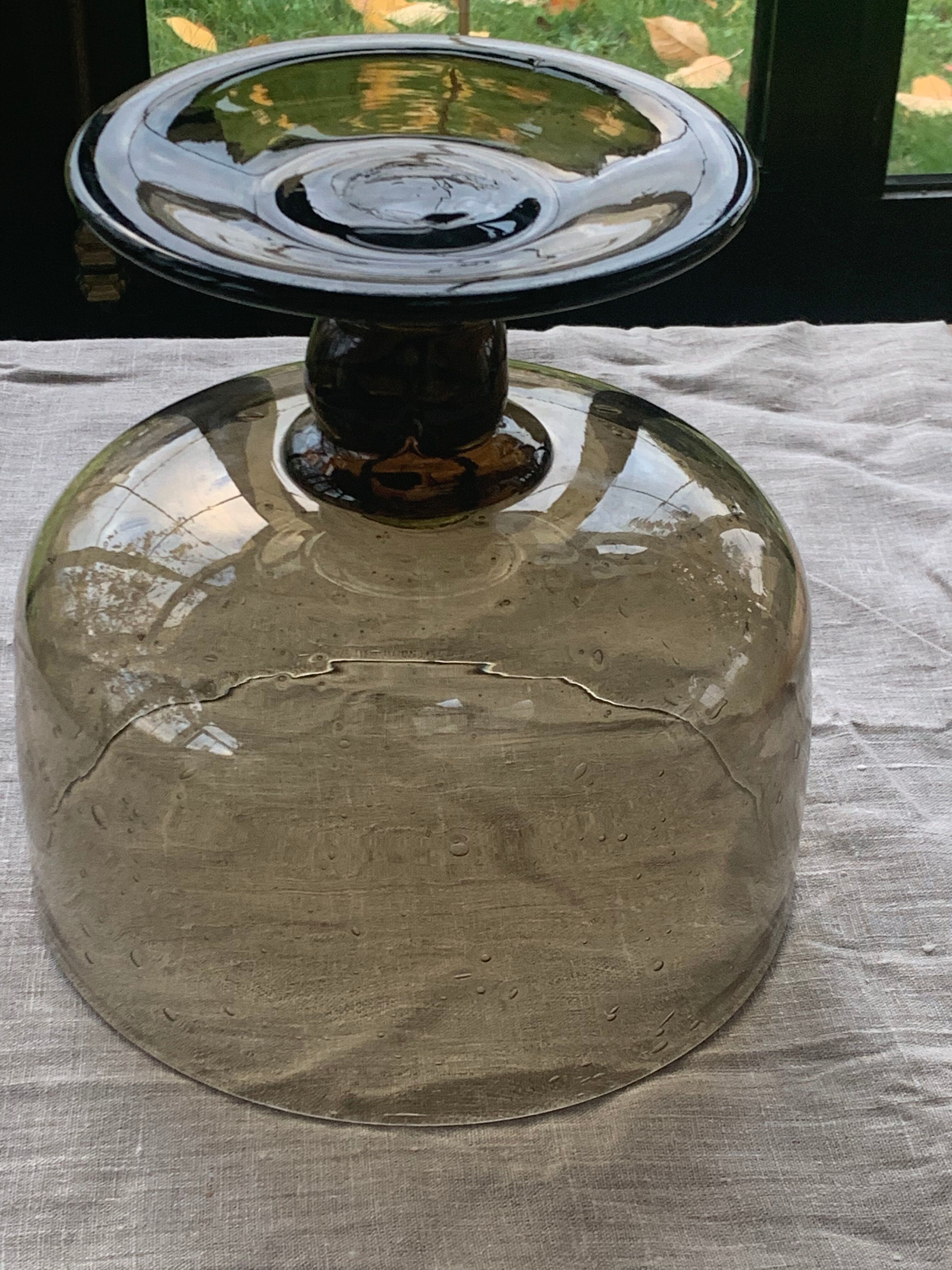 Fruit cup in brown blown glass the vintage France rocker