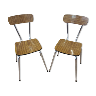 Paire de chaises formica