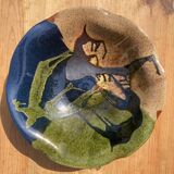 Ceramic dish signed Cerampuo