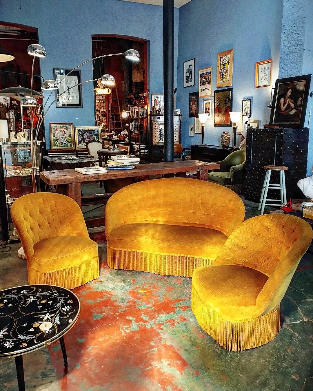 Toad sofa and 2 armchairs set