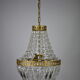 vintage glass stamped hot air balloon chandelier