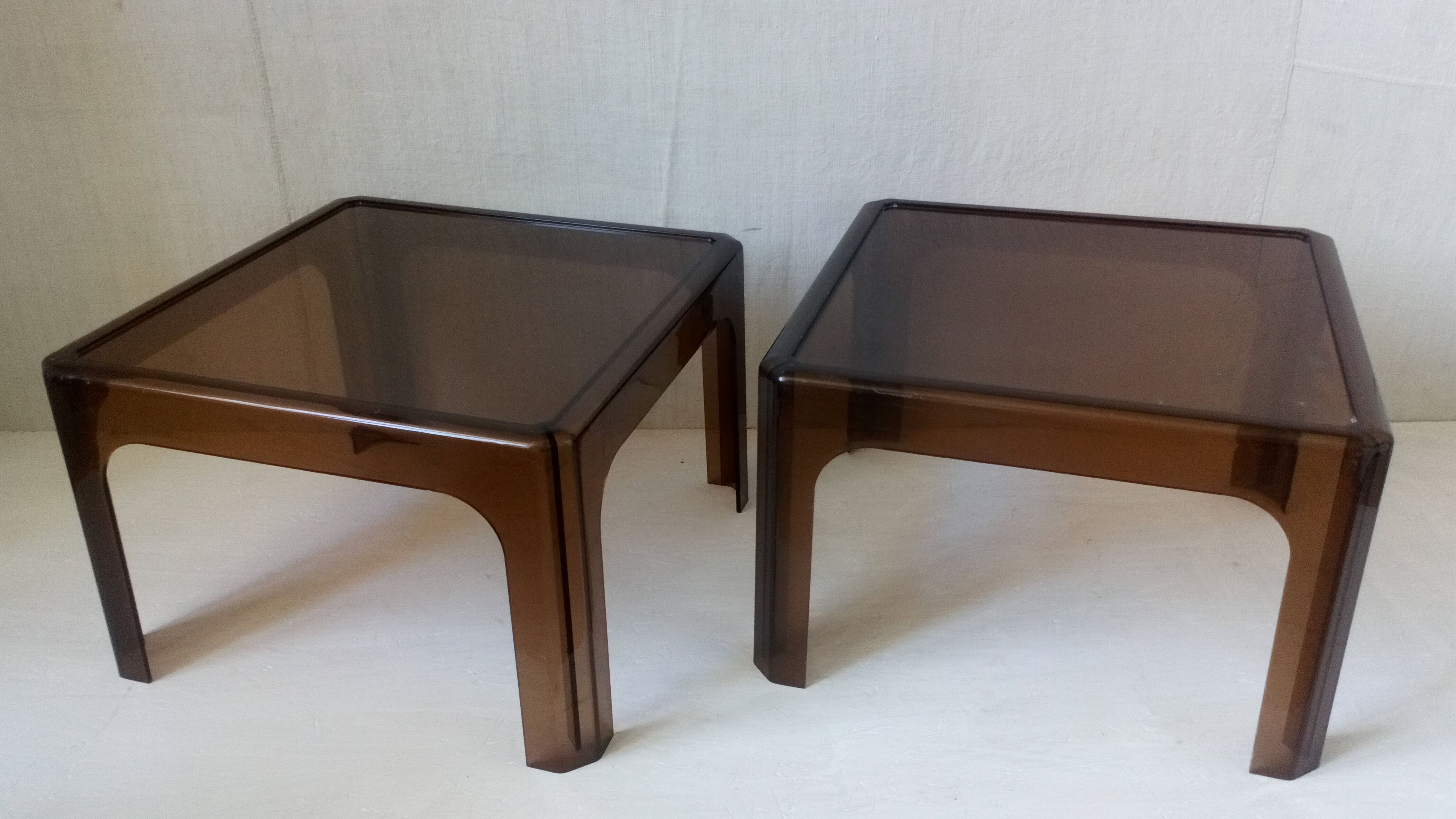 Pair of 70s coffee tables