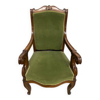 Napoleon III period mahogany armchairs