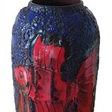 Fat Lava 'Fire Fish'Floor vase by Scheurich, 1970's