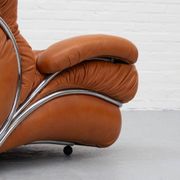 Italian Corolla lounge chair by I.P.E. 1970s