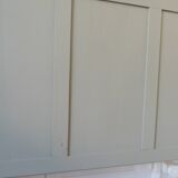160 headboard made with old verdigris elements.