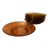 Set of 11 Vereco soup plates
