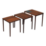 Set of three rosewood tables, Danish design, 1960s, production: Denmark