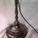 Lampe globe opaline verte