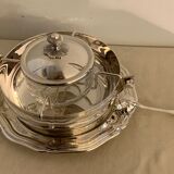 Christofle silver metal caviar service