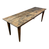 Rustic French oak farmhouse dining table