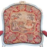 Pair of Louis XV style cabriolet armchairs