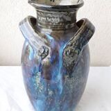 Signed stoneware vase
