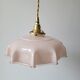 Pink opaline pendant light