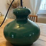 Vintage green opaline suspension "Gourde" – 1970s