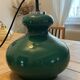 Vintage green opaline suspension "Gourde" – 1970s