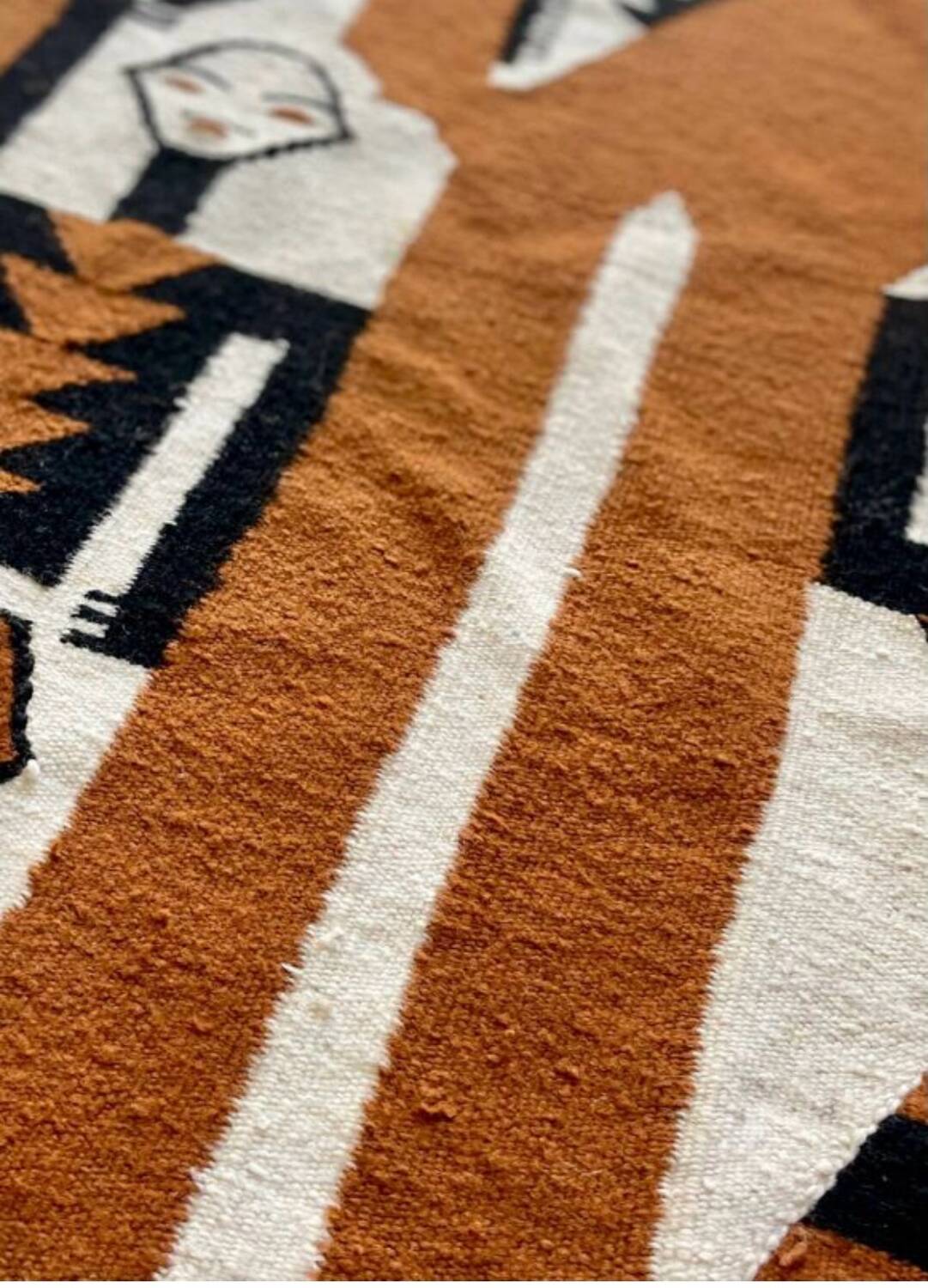 Handmade Peruvian wool rug