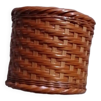 Small wicker basket pot cover