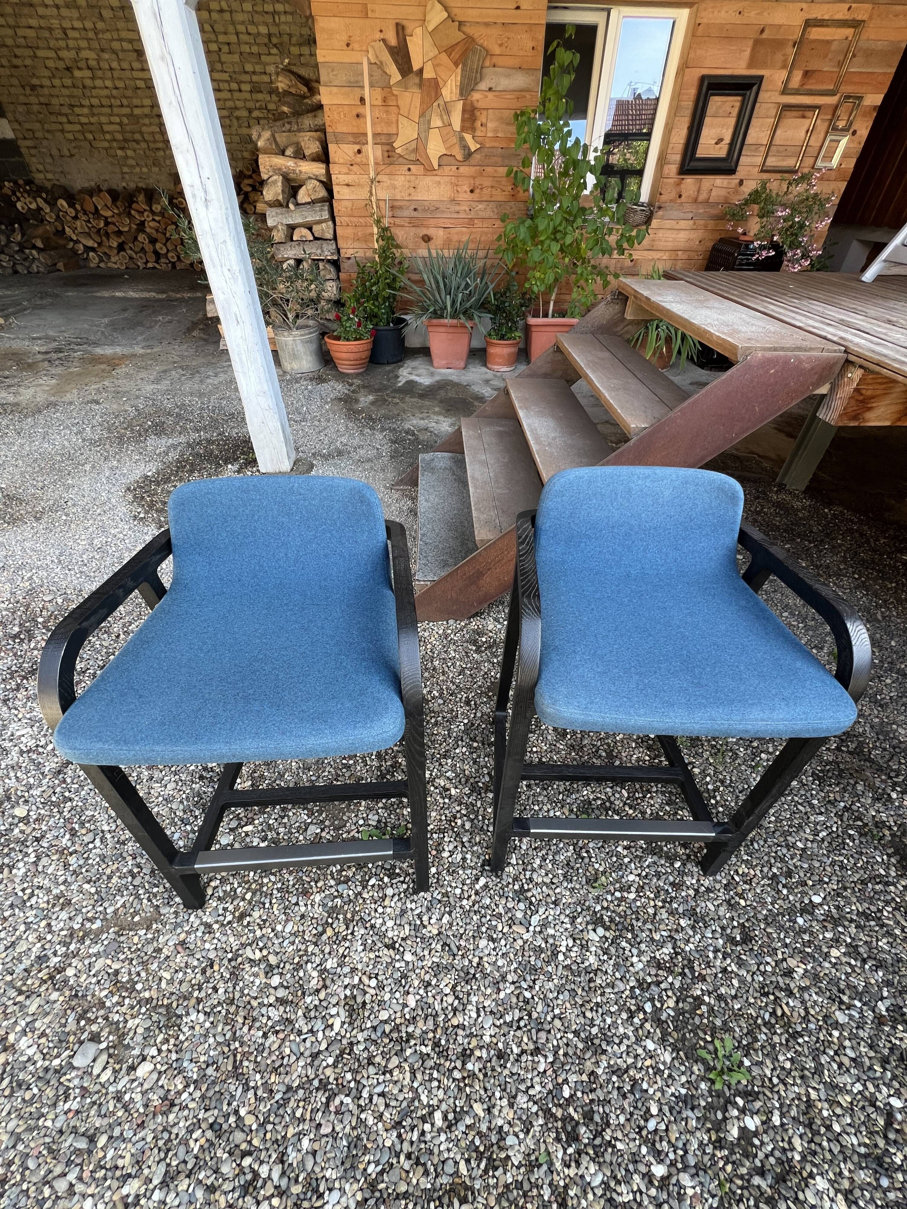 Oak bar stools