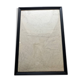 Poster large old map of paris 1739