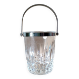 Vintage DArques Crystal Ice Bucket Diamond Tips