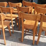 Set of 10 bistro chairs
