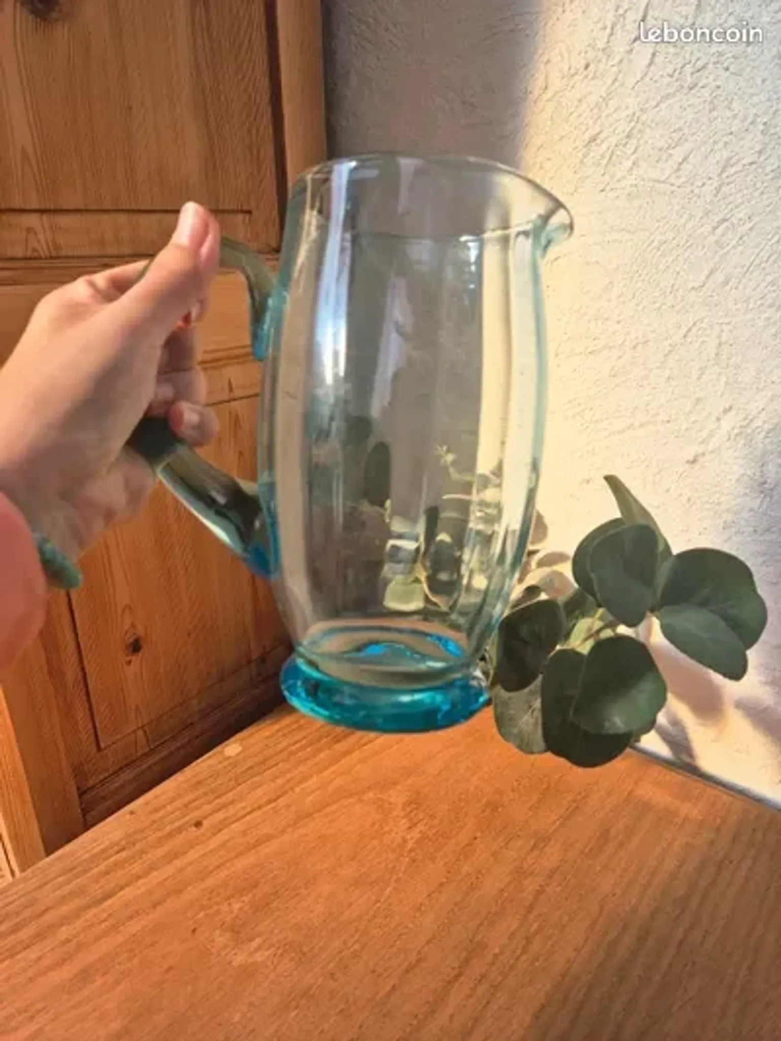 Vintage bubble glass carafe