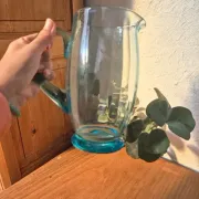 Vintage bubble glass carafe