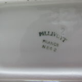 Pullivuyt white ceramic asparagus dish