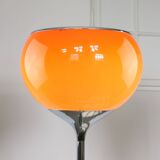 Space Age Orange Flash Floor Lamp from Guzzini, 70s