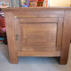 Vintage antique solid tijori teak chest 78x75x69cm