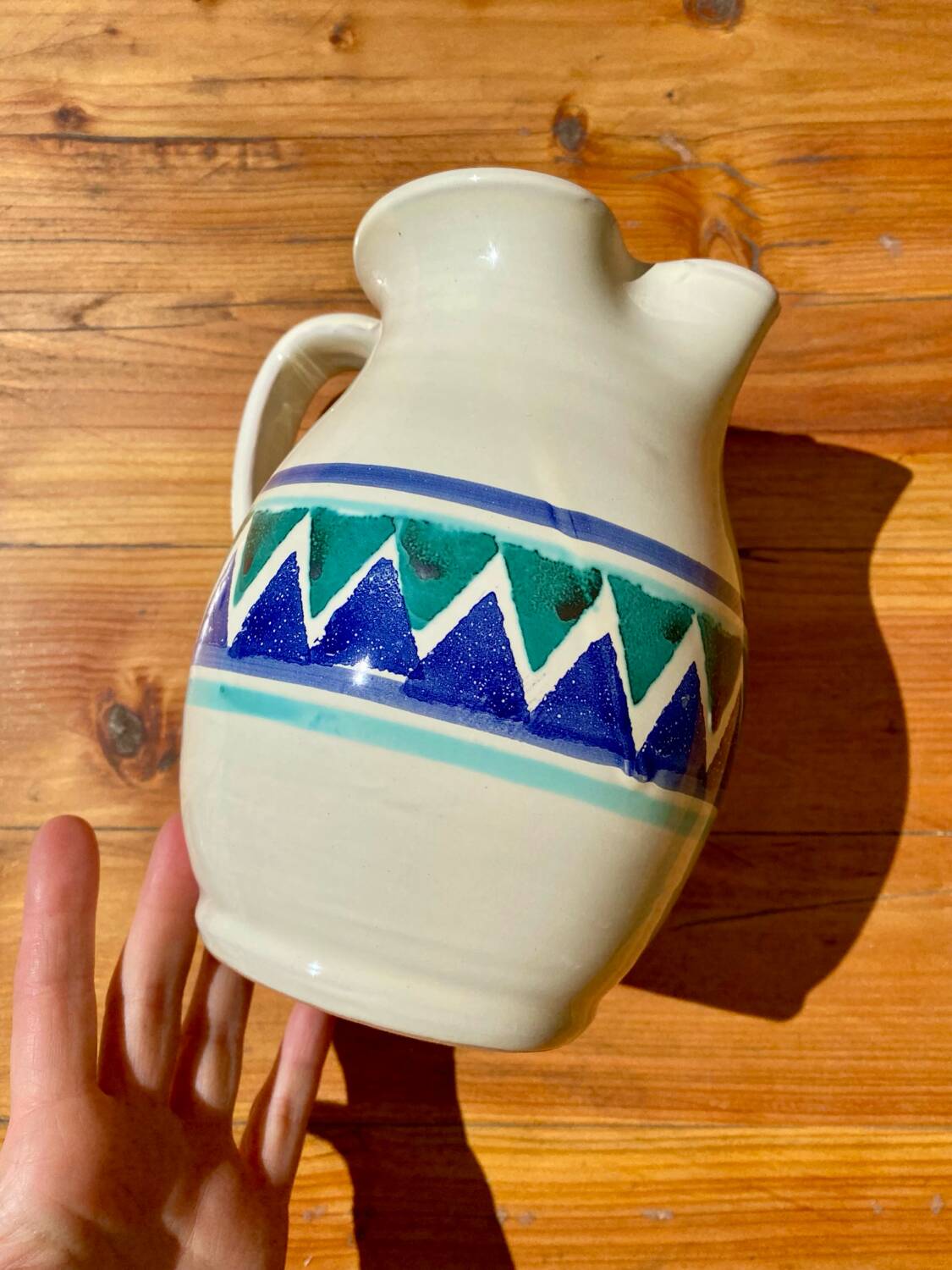 80s Italian Ceramic Pitcher
